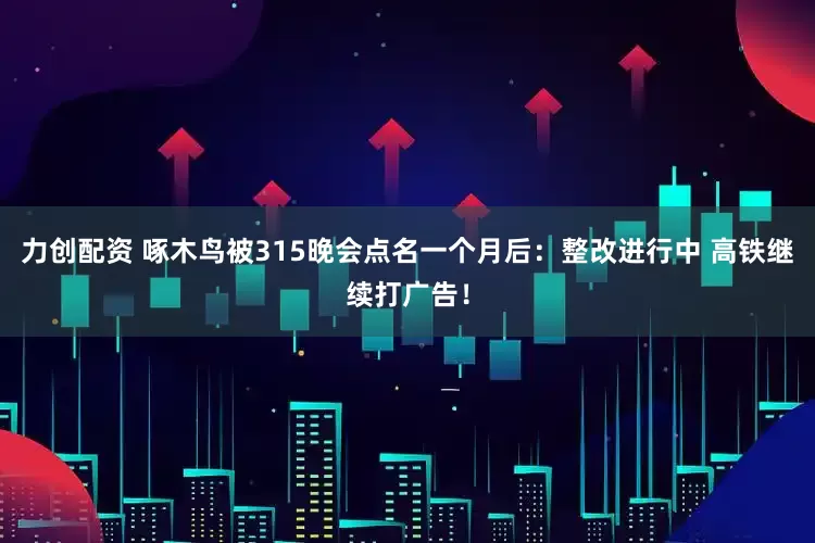 力创配资 啄木鸟被315晚会点名一个月后：整改进行中 高铁继续打广告！